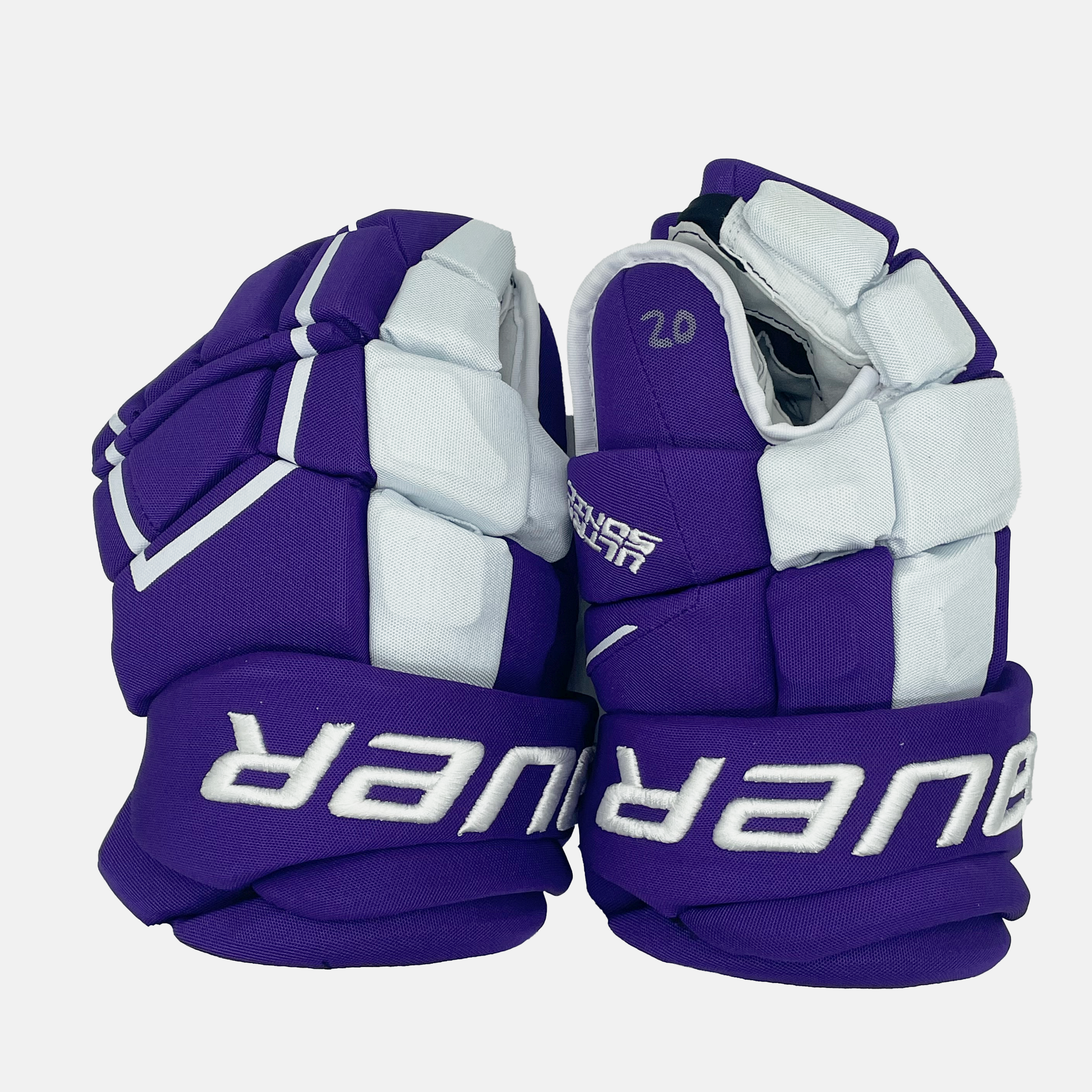 Gants Bauer Supreme Ultrasonic - NCAA Pro Stock - (Violet/Blanc)